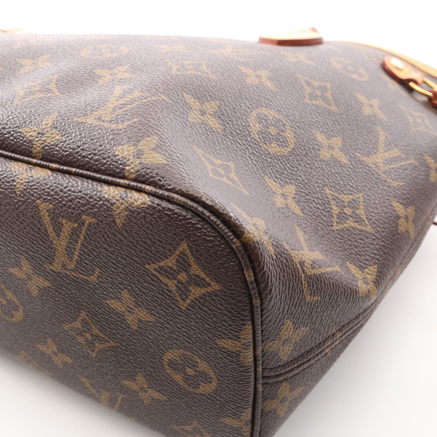 ネヴァーフルPM モノグラム ハンドバッグ トートバッグ PVC レザー ブラウン ルイヴィトン バッグ LOUIS VUITTON