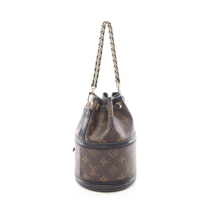 カノエ モノグラム 2WAY チェーンハンドバッグ PVC レザー ブラウン ブラック ルイヴィトン バッグ LOUIS VUITTON