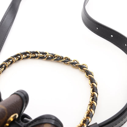 カノエ モノグラム 2WAY チェーンハンドバッグ PVC レザー ブラウン ブラック ルイヴィトン バッグ LOUIS VUITTON