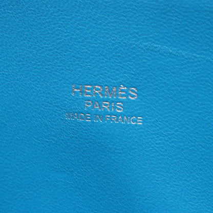 ボリード27 ブルーザンジバル 2WAY ハンドバッグ ヴォーエプソン ブルー シルバー金具 A刻印 エルメス バッグ HERMES