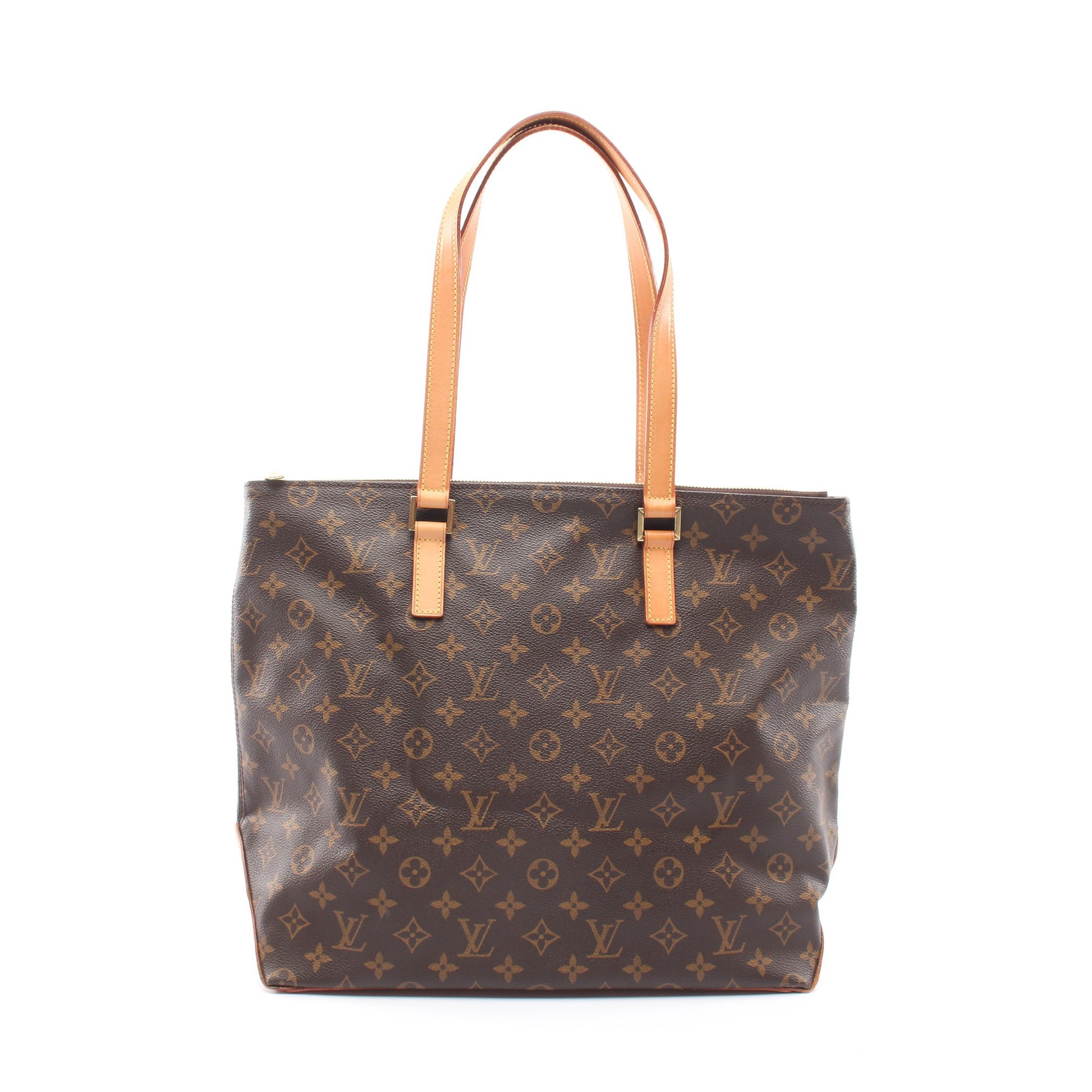 カバメゾ モノグラム ショルダーバッグ トートバッグ PVC レザー ブラウン ルイヴィトン バッグ LOUIS VUITTON