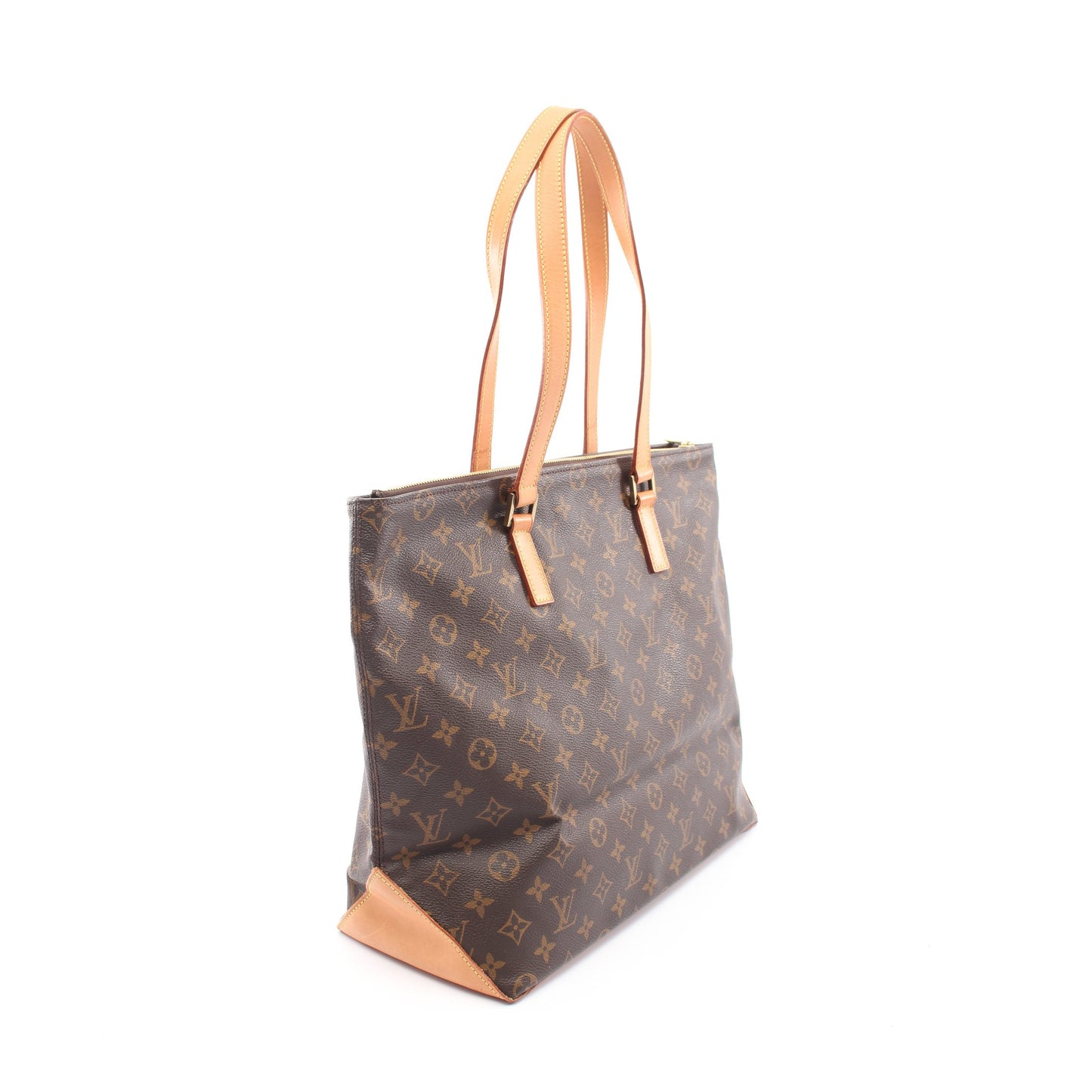 カバメゾ モノグラム ショルダーバッグ トートバッグ PVC レザー ブラウン ルイヴィトン バッグ LOUIS VUITTON