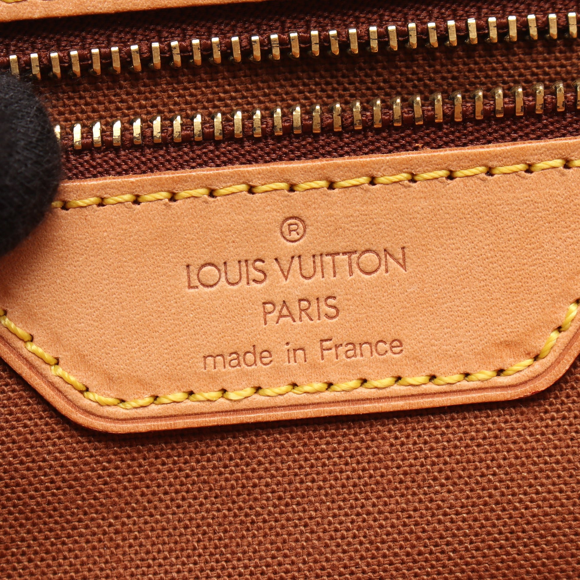 カバメゾ モノグラム ショルダーバッグ トートバッグ PVC レザー ブラウン ルイヴィトン バッグ LOUIS VUITTON