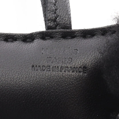 バディチャーム バッグチャーム アニョーミロ ムートン ブラック U刻印 エルメス 財布・小物 HERMES