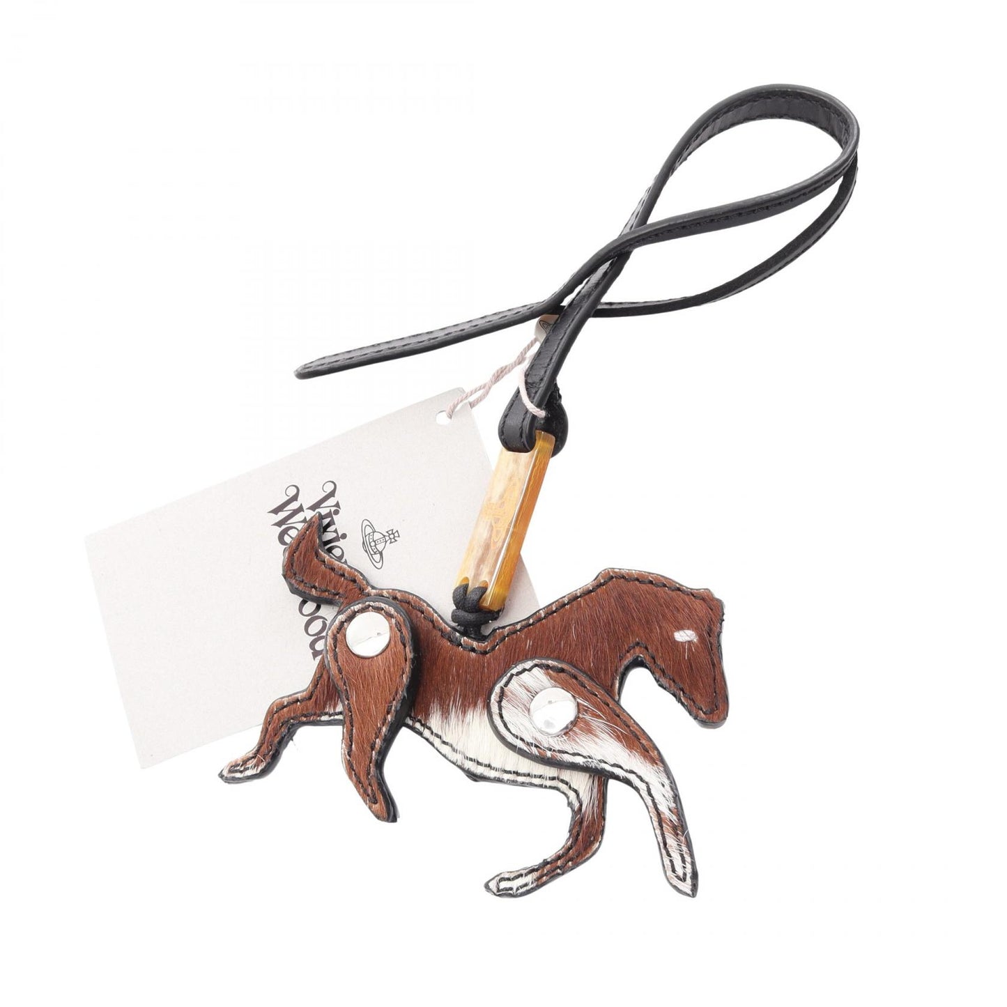horse charm keyring バッグチャーム レザー ラバー レザー ブラウン ホワイト ブラック ヴィヴィアンウエストウッド 財布・小物 Vivienne Westwood