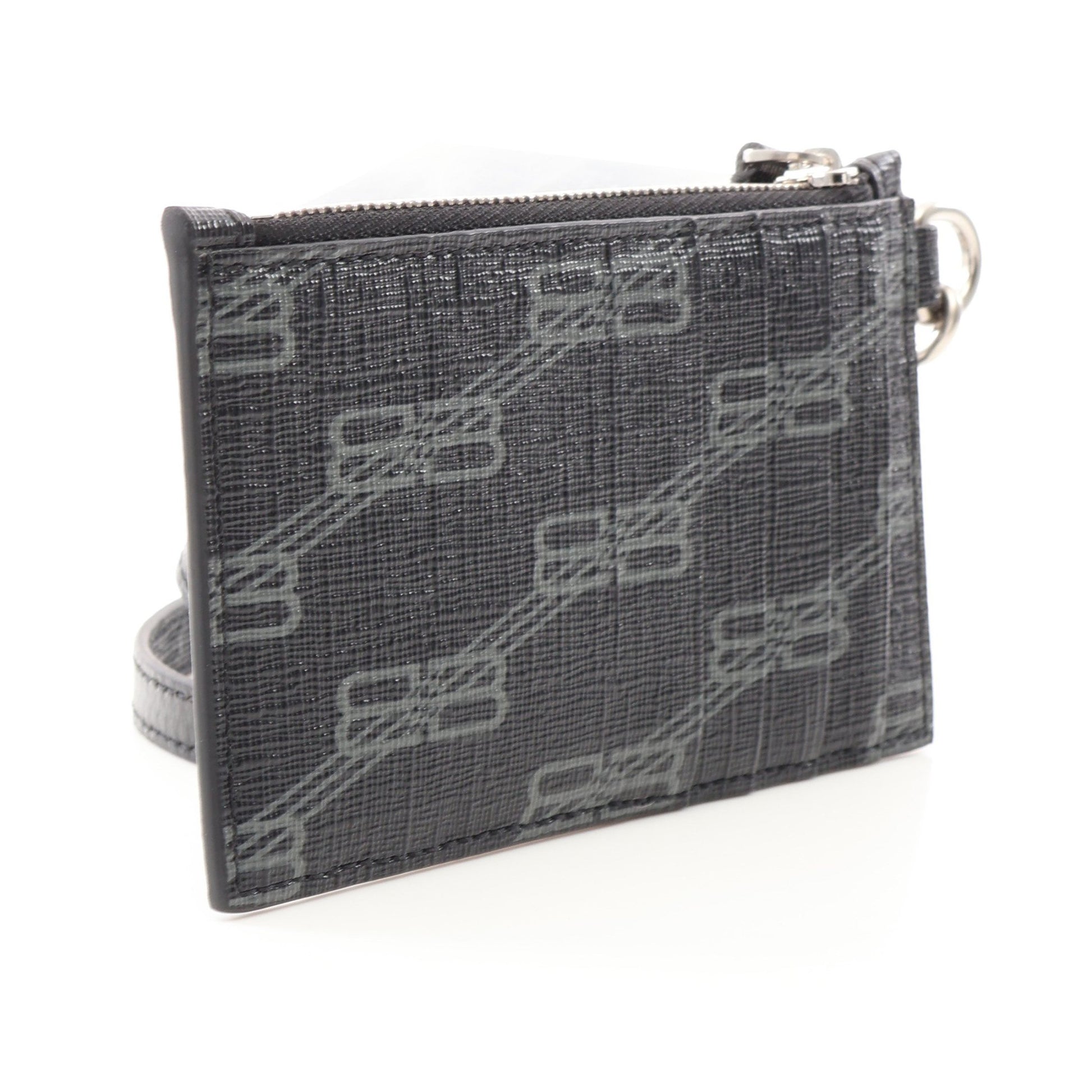 CASH キャッシュ BBモノグラム カードケース コインケース PVC ブラック バレンシアガ 財布・小物 BALENCIAGA