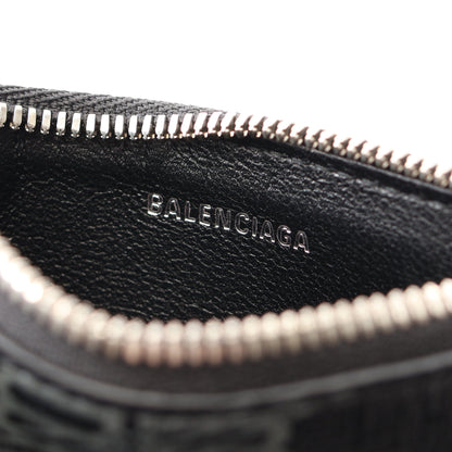 CASH キャッシュ BBモノグラム カードケース コインケース PVC ブラック バレンシアガ 財布・小物 BALENCIAGA
