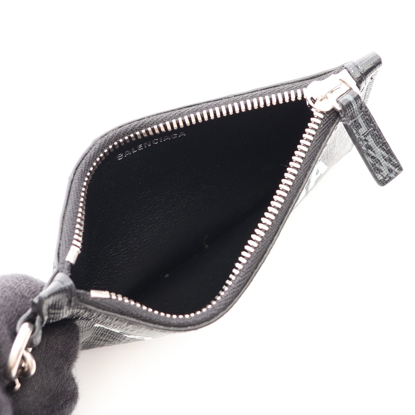 CASH キャッシュ BBモノグラム カードケース コインケース PVC ブラック バレンシアガ 財布・小物 BALENCIAGA