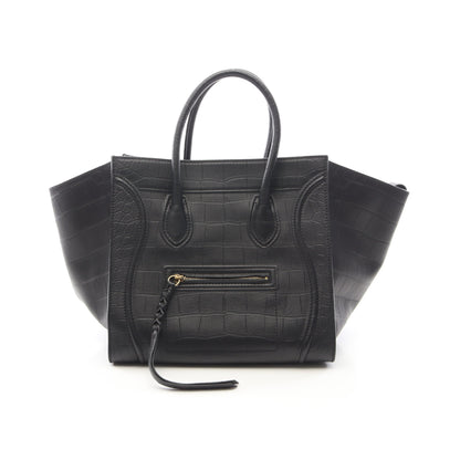 ラゲージ ファントム ハンドバッグ トートバッグ レザー ブラック セリーヌ バッグ CELINE