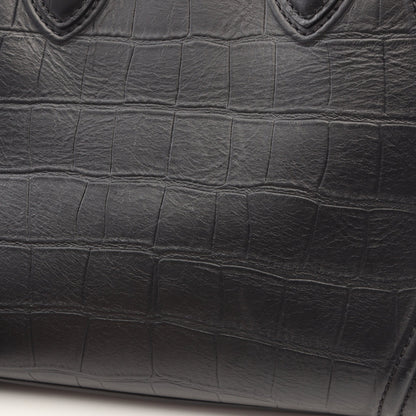 ラゲージ ファントム ハンドバッグ トートバッグ レザー ブラック セリーヌ バッグ CELINE