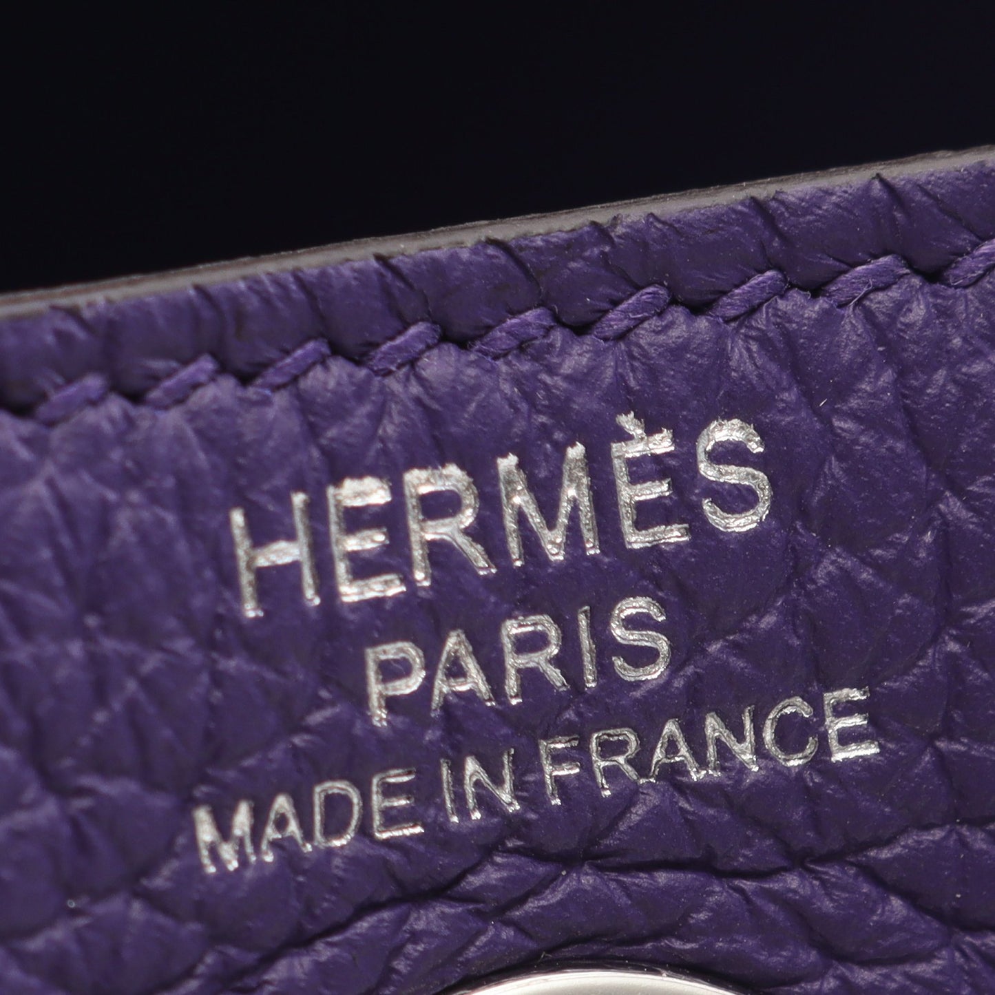 リンディ ミニ 2WAY ショルダーバッグ トリヨンクレマンス パープル シルバー金具 G刻印 エルメス バッグ HERMES