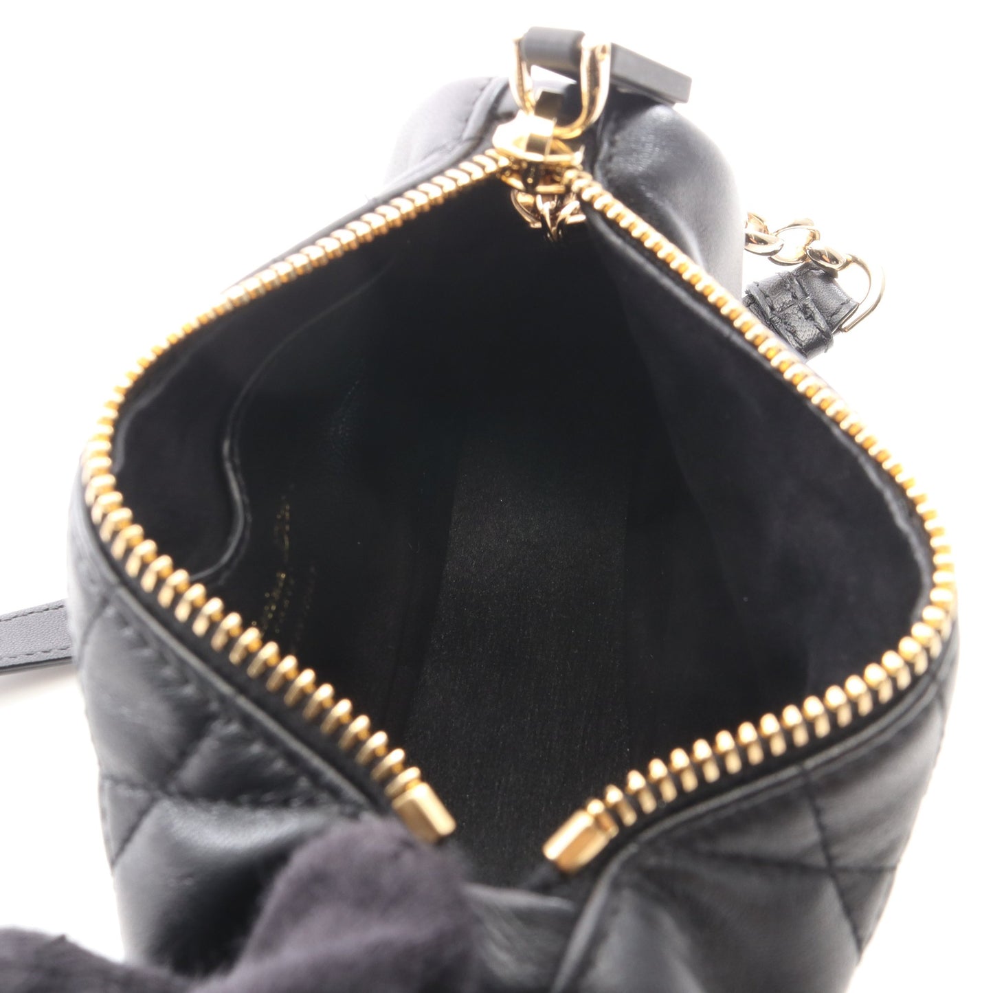 DIOR VIBE MICRO BAG ヴァイブ マイクロ 2WAY チェーンショルダーバッグ レザー ブラック ホワイト クリスチャンディオール バッグ Christian Dior