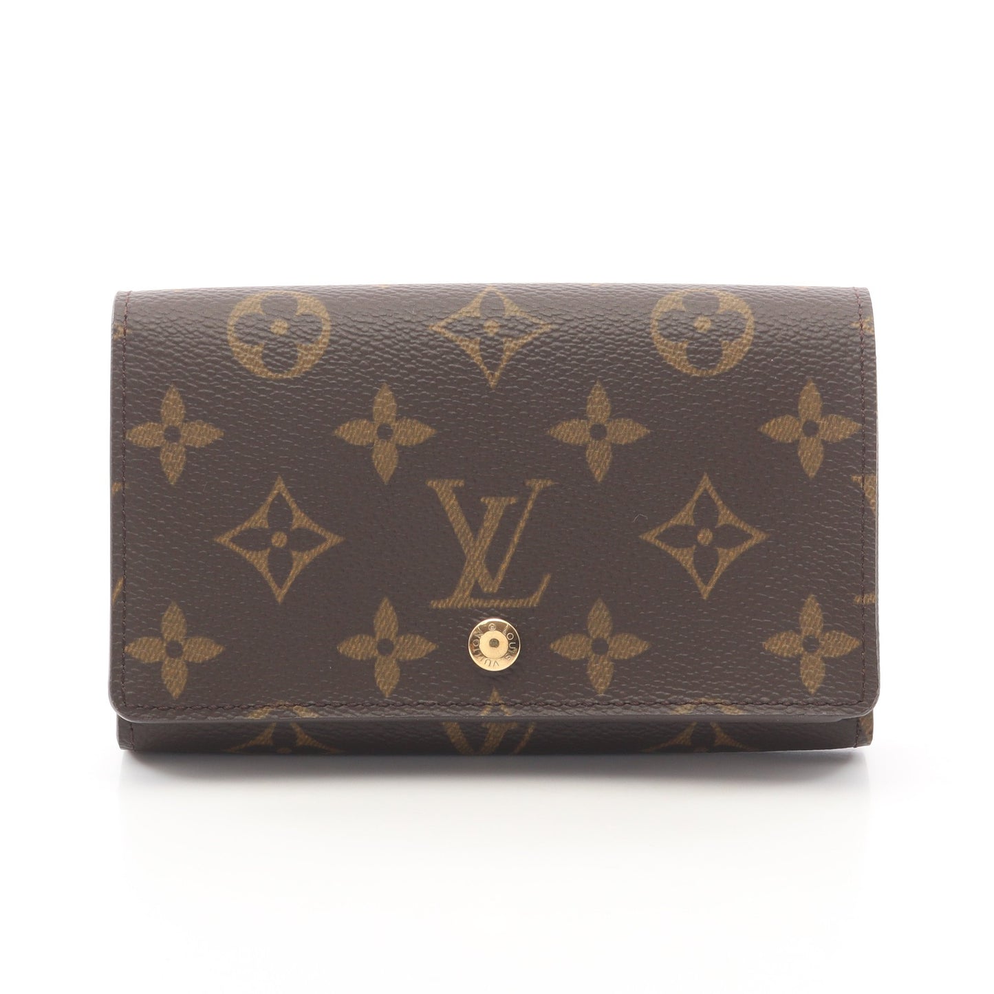 ポルトモネ ビエ トレゾール モノグラム 二つ折り財布 PVC レザー ブラウン ルイヴィトン 財布・小物 LOUIS VUITTON