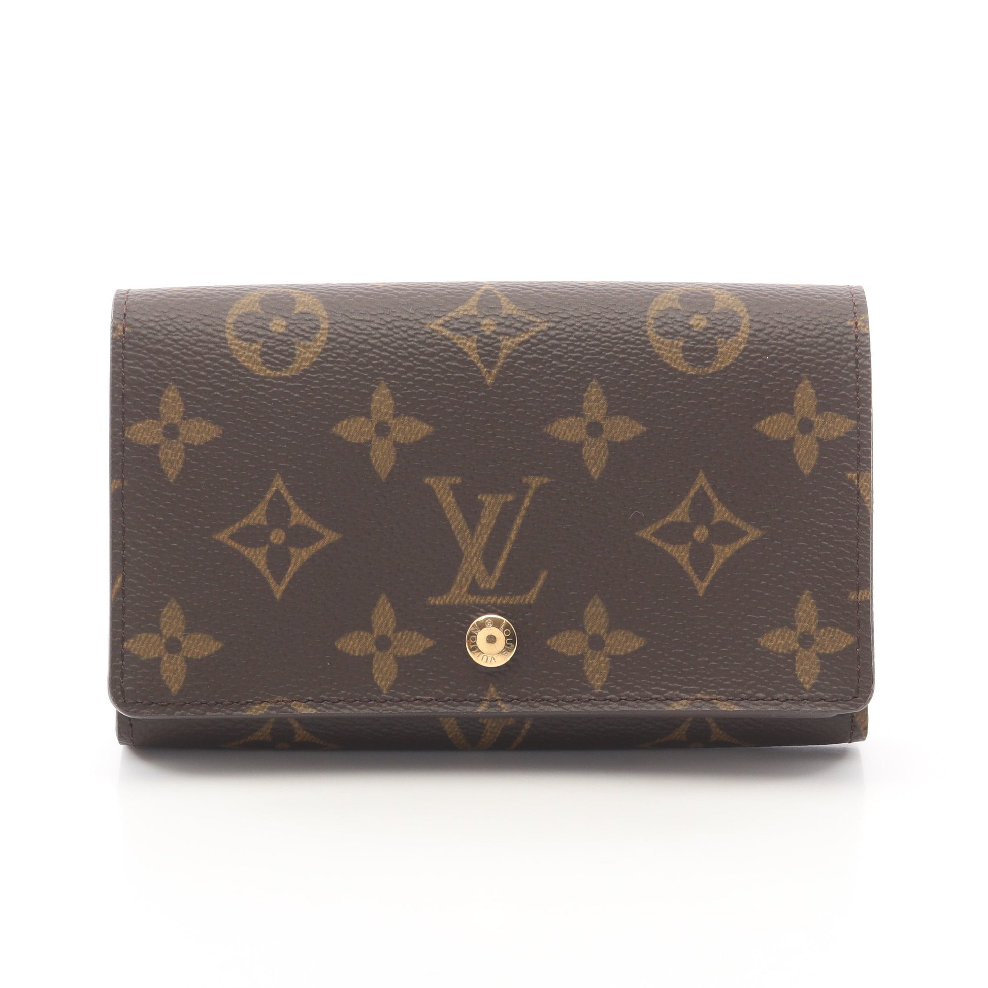 ポルトモネ ビエ トレゾール モノグラム 二つ折り財布 PVC レザー ブラウン ルイヴィトン 財布・小物 LOUIS VUITTON