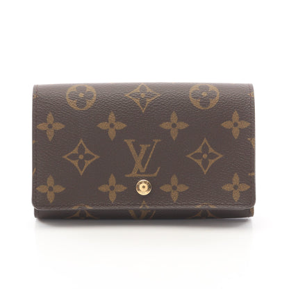 ポルトモネ ビエ トレゾール モノグラム 二つ折り財布 PVC レザー ブラウン ルイヴィトン 財布・小物 LOUIS VUITTON