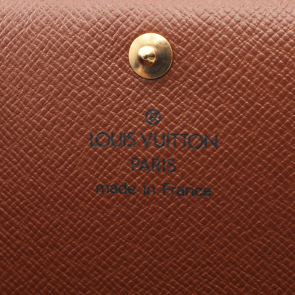 ポルトモネ ビエ トレゾール モノグラム 二つ折り財布 PVC レザー ブラウン ルイヴィトン 財布・小物 LOUIS VUITTON