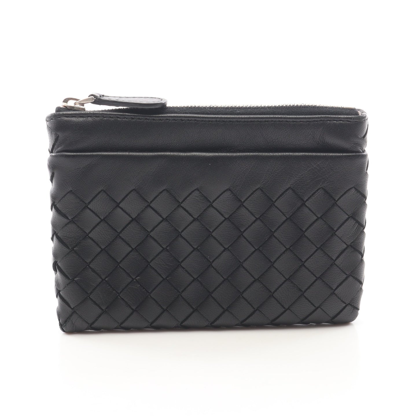 イントレチャート キーリング付き コインケース レザー ブラック ボッテガヴェネタ 財布・小物 BOTTEGA VENETA