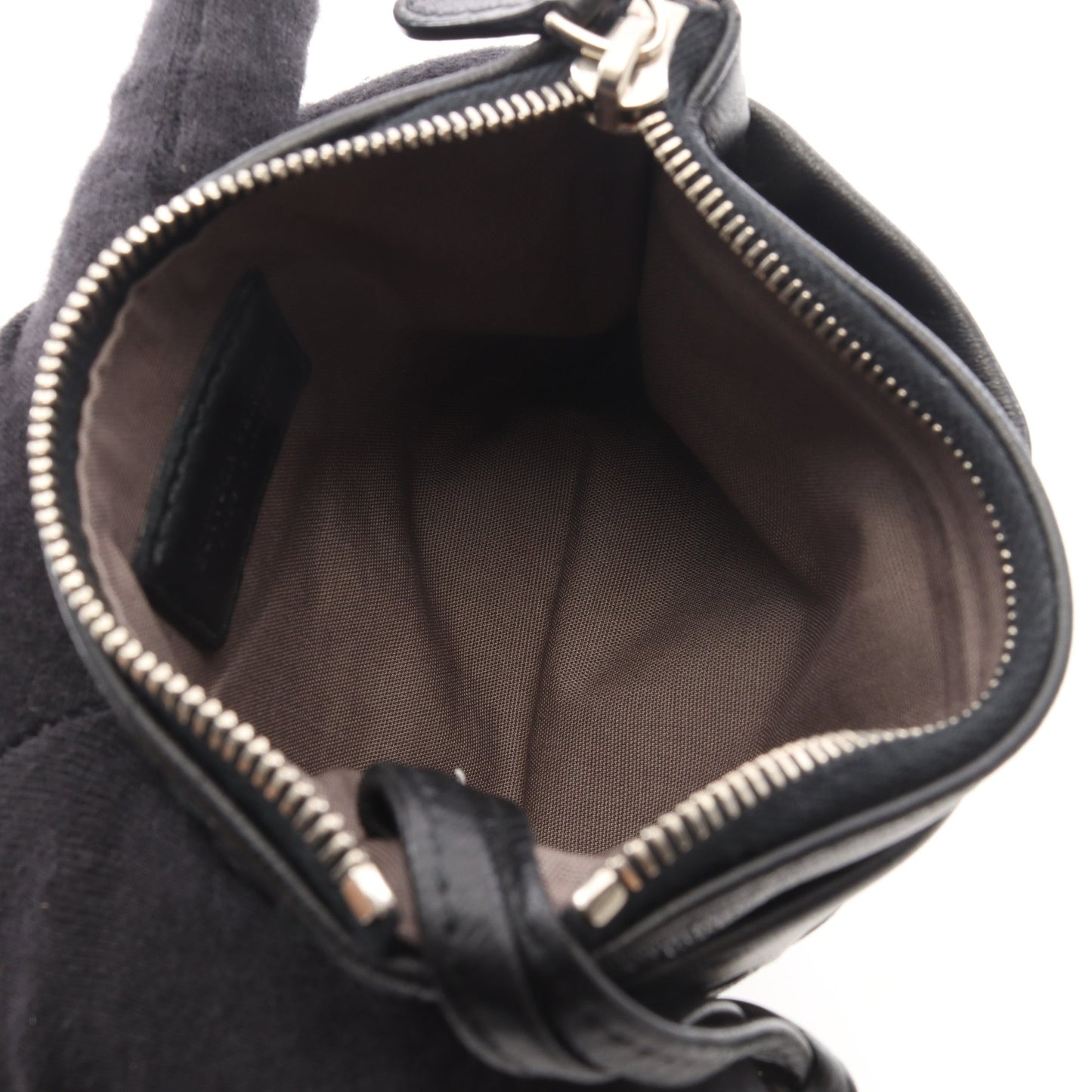 イントレチャート キーリング付き コインケース レザー ブラック ボッテガヴェネタ 財布・小物 BOTTEGA VENETA