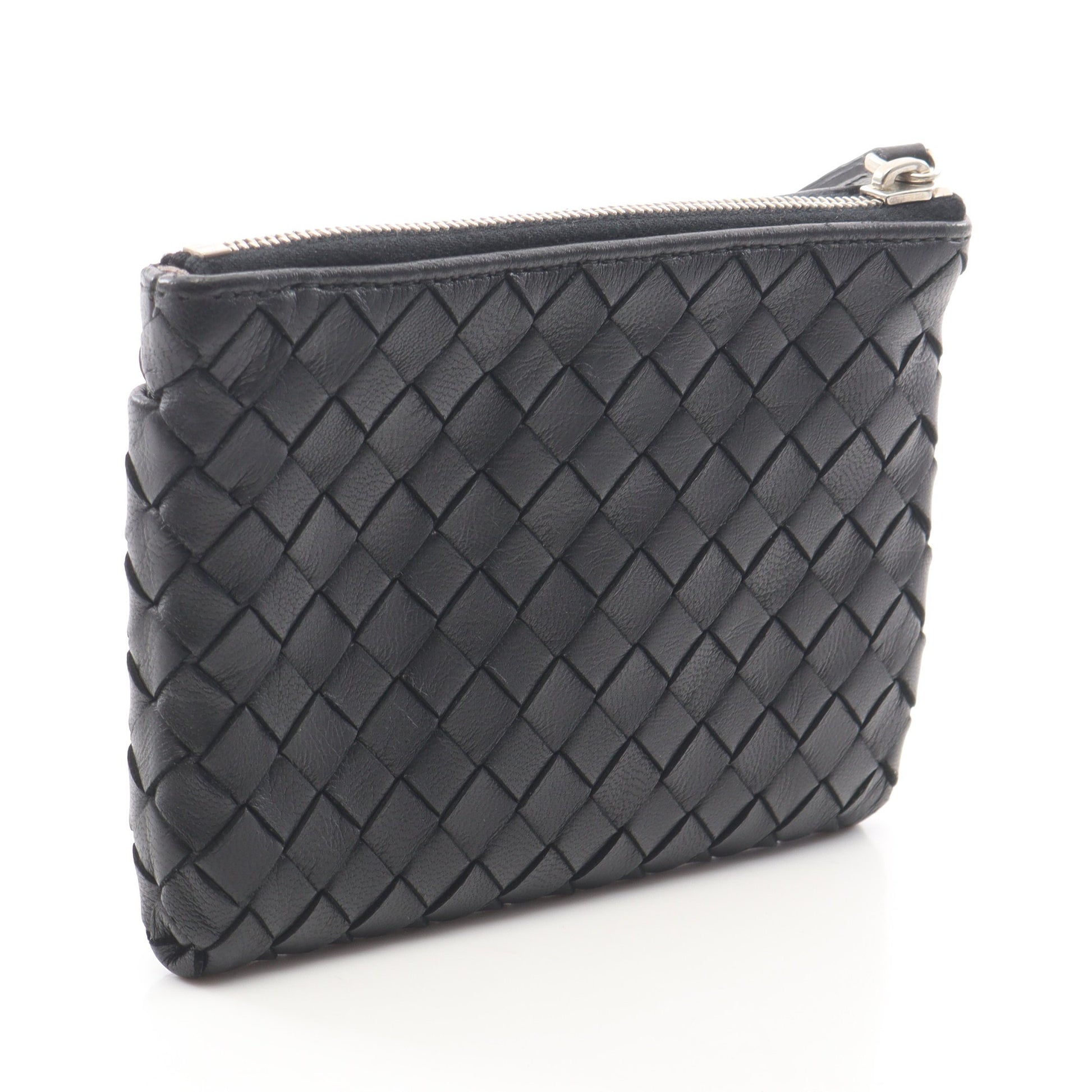 イントレチャート キーリング付き コインケース レザー ブラック ボッテガヴェネタ 財布・小物 BOTTEGA VENETA