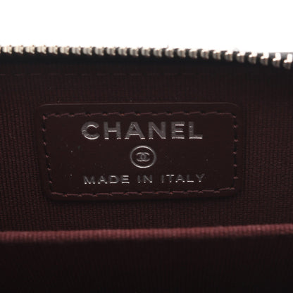 クラシック ジップ コインパース マトラッセ コインケース キャビアスキン ブラック シルバー金具 シャネル 財布・小物 CHANEL