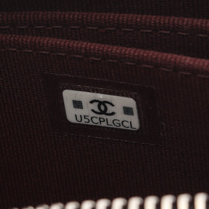 クラシック ジップ コインパース マトラッセ コインケース キャビアスキン ブラック シルバー金具 シャネル 財布・小物 CHANEL