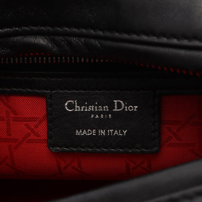 LADY DIOR レディディオール ミディアム 2WAY ハンドバッグ レザー ブラック クリスチャンディオール バッグ Christian Dior