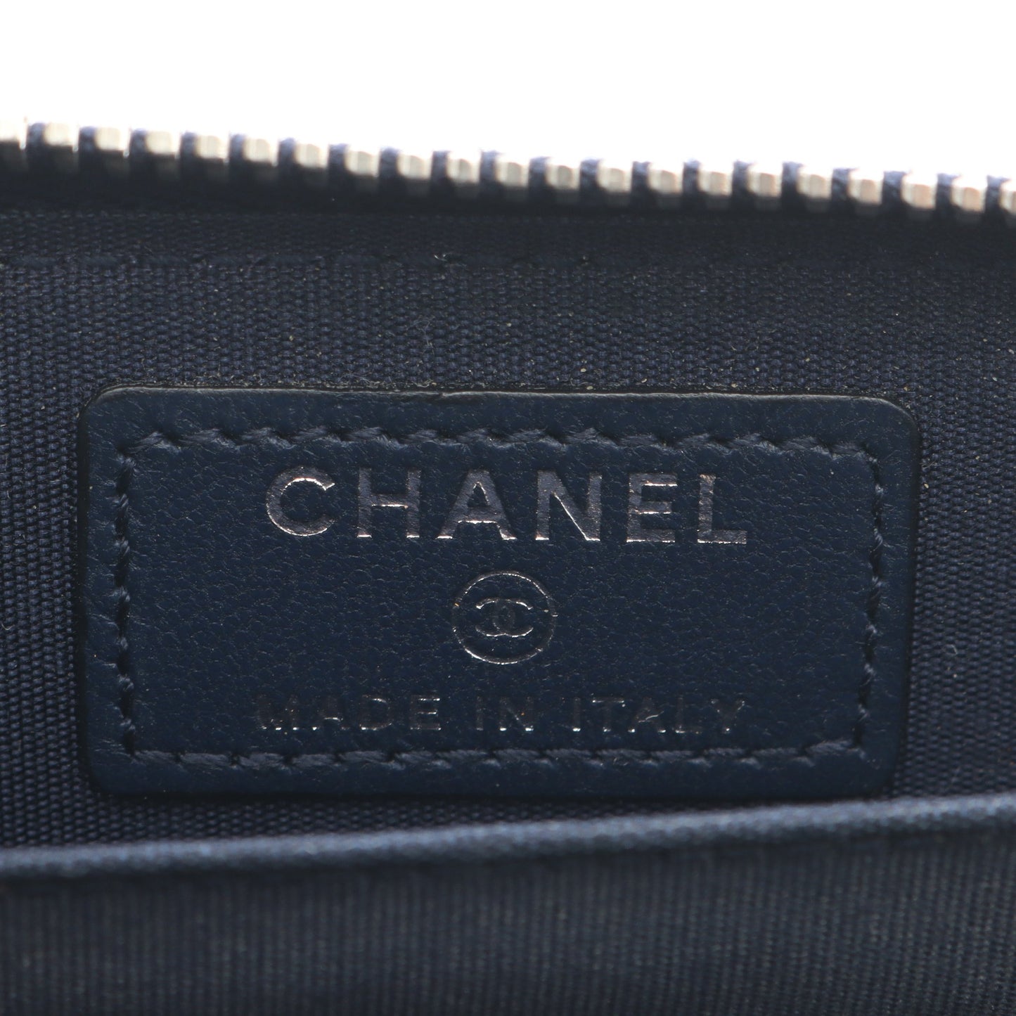 マトラッセ コインケース コインケース ラムスキン ネイビー シルバー金具 シャネル 財布・小物 CHANEL