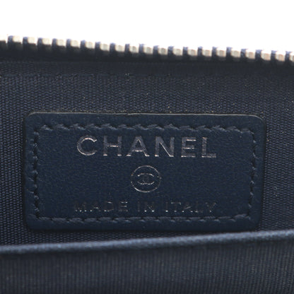 マトラッセ コインケース コインケース ラムスキン ネイビー シルバー金具 シャネル 財布・小物 CHANEL