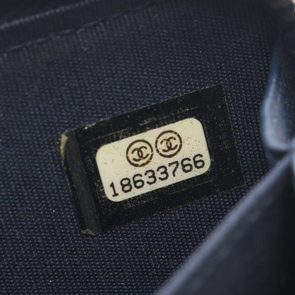マトラッセ コインケース コインケース ラムスキン ネイビー シルバー金具 シャネル 財布・小物 CHANEL