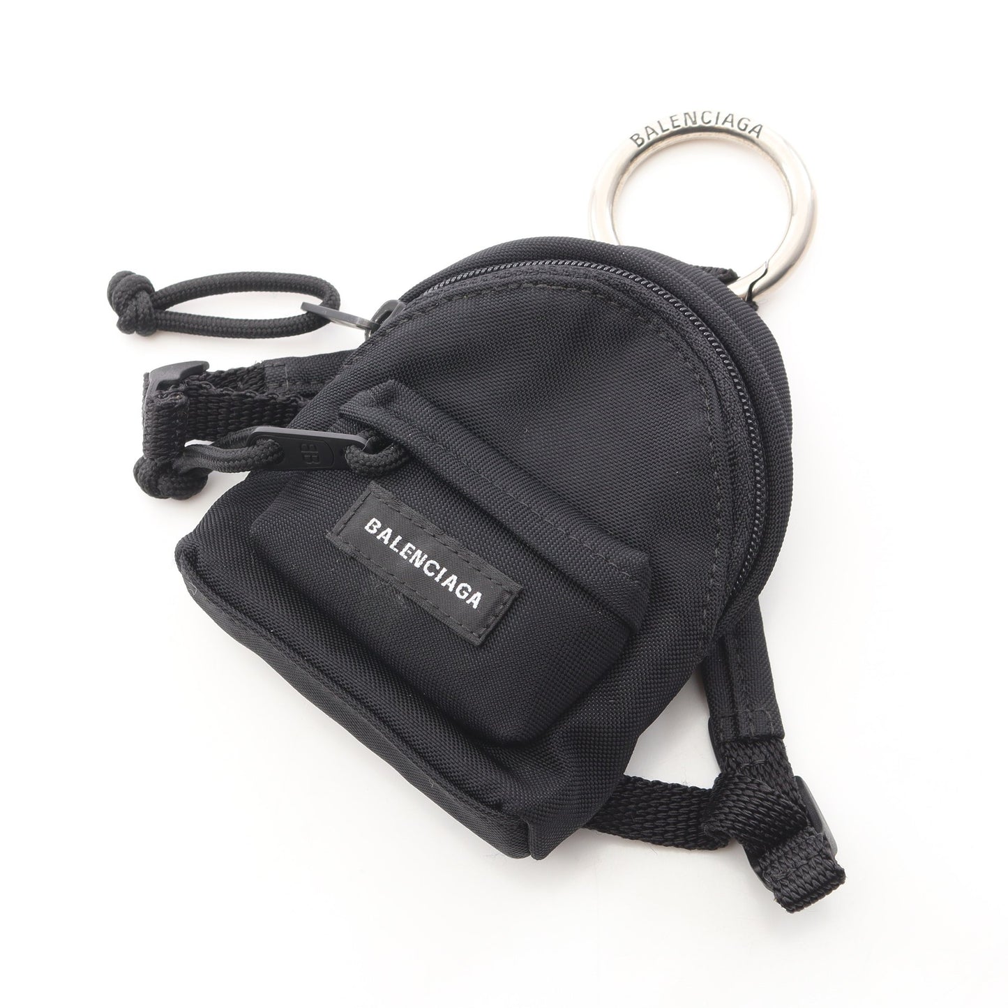 MICRO BACKPACK バッグチャーム ナイロン ブラック バレンシアガ 財布・小物 BALENCIAGA