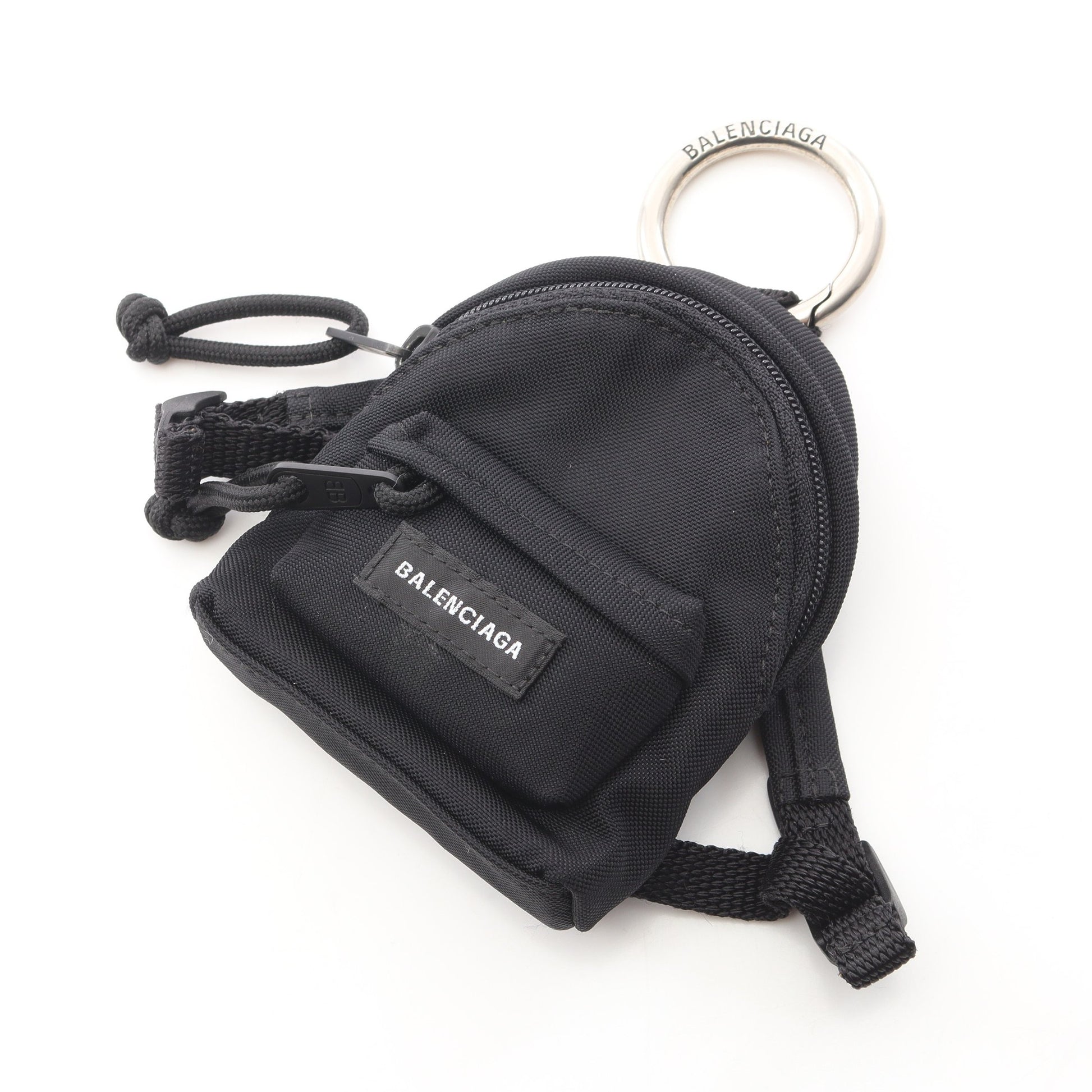 MICRO BACKPACK バッグチャーム ナイロン ブラック バレンシアガ 財布・小物 BALENCIAGA