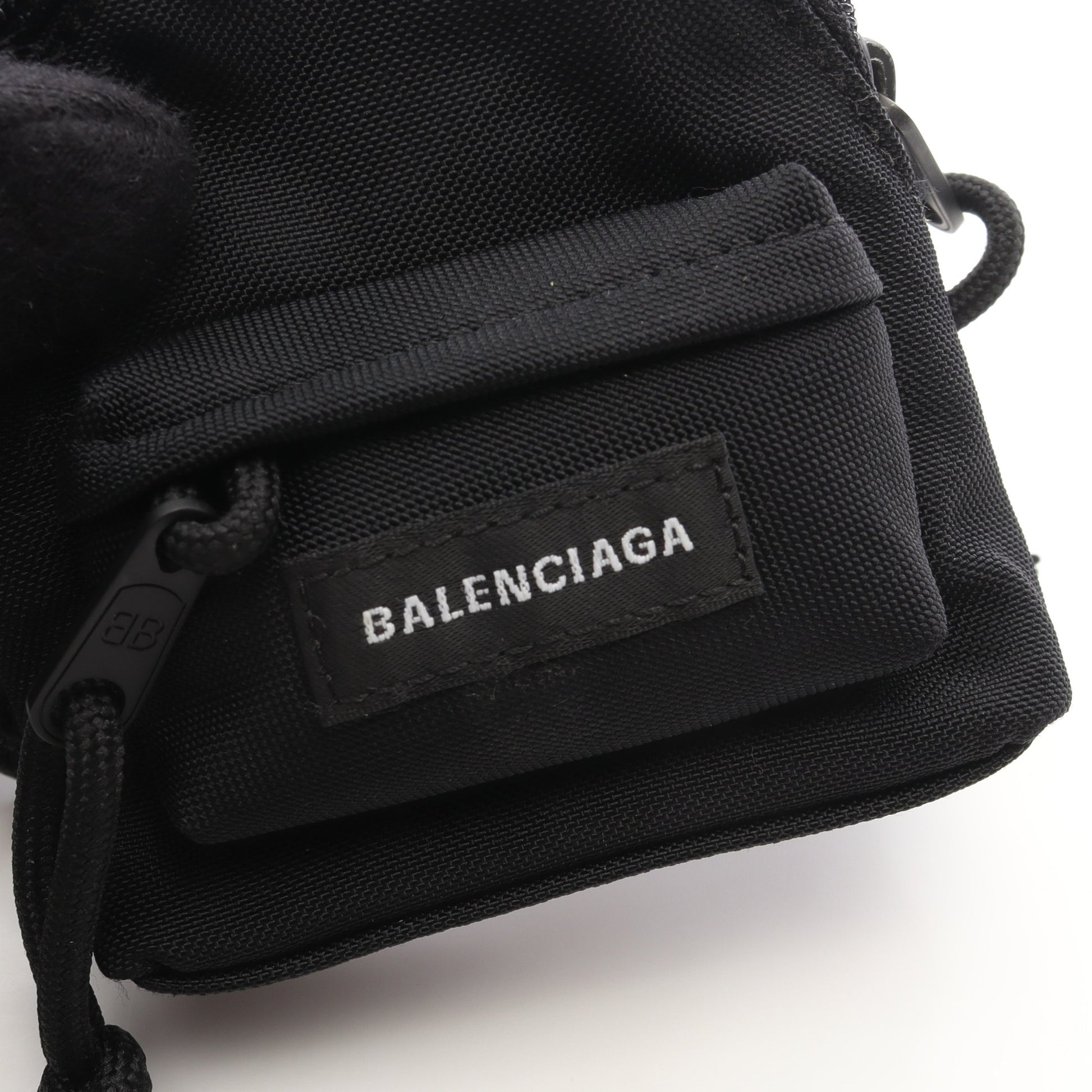 MICRO BACKPACK バッグチャーム ナイロン ブラック バレンシアガ 財布・小物 BALENCIAGA