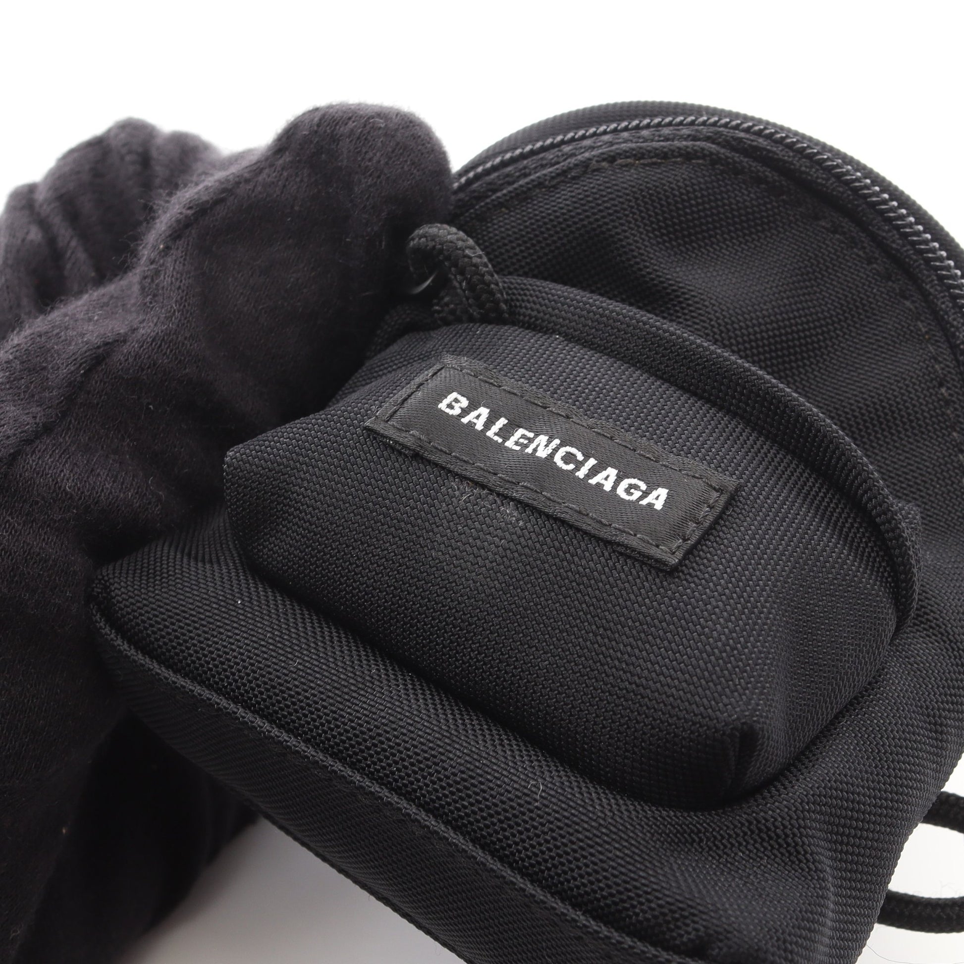 MICRO BACKPACK バッグチャーム ナイロン ブラック バレンシアガ 財布・小物 BALENCIAGA