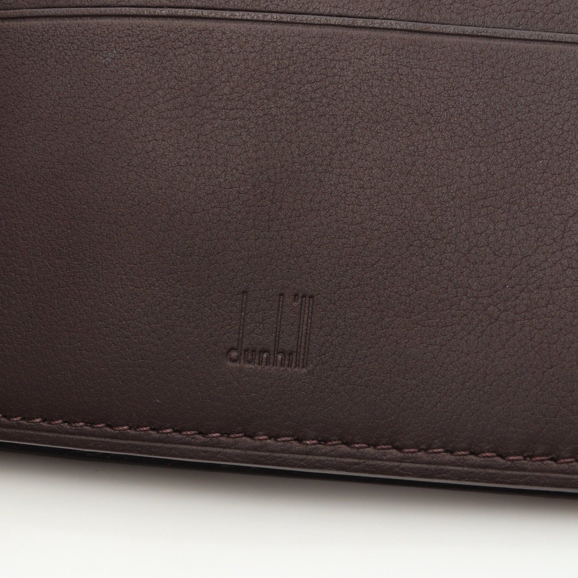 ロゴ 札入れ レザー ダークブラウン ダンヒル 財布・小物 dunhill
