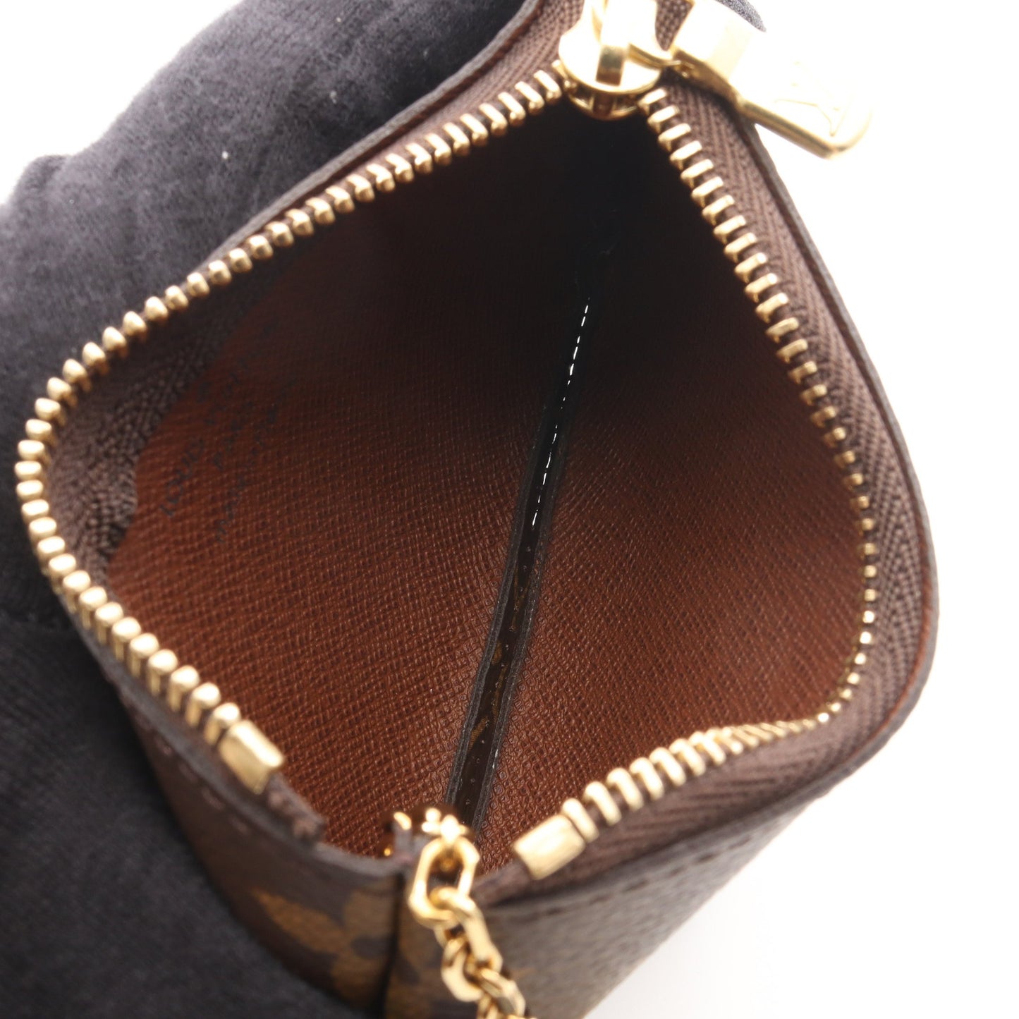ポシェットクレ モノグラム コインケース PVC ブラウン ルイヴィトン 財布・小物 LOUIS VUITTON