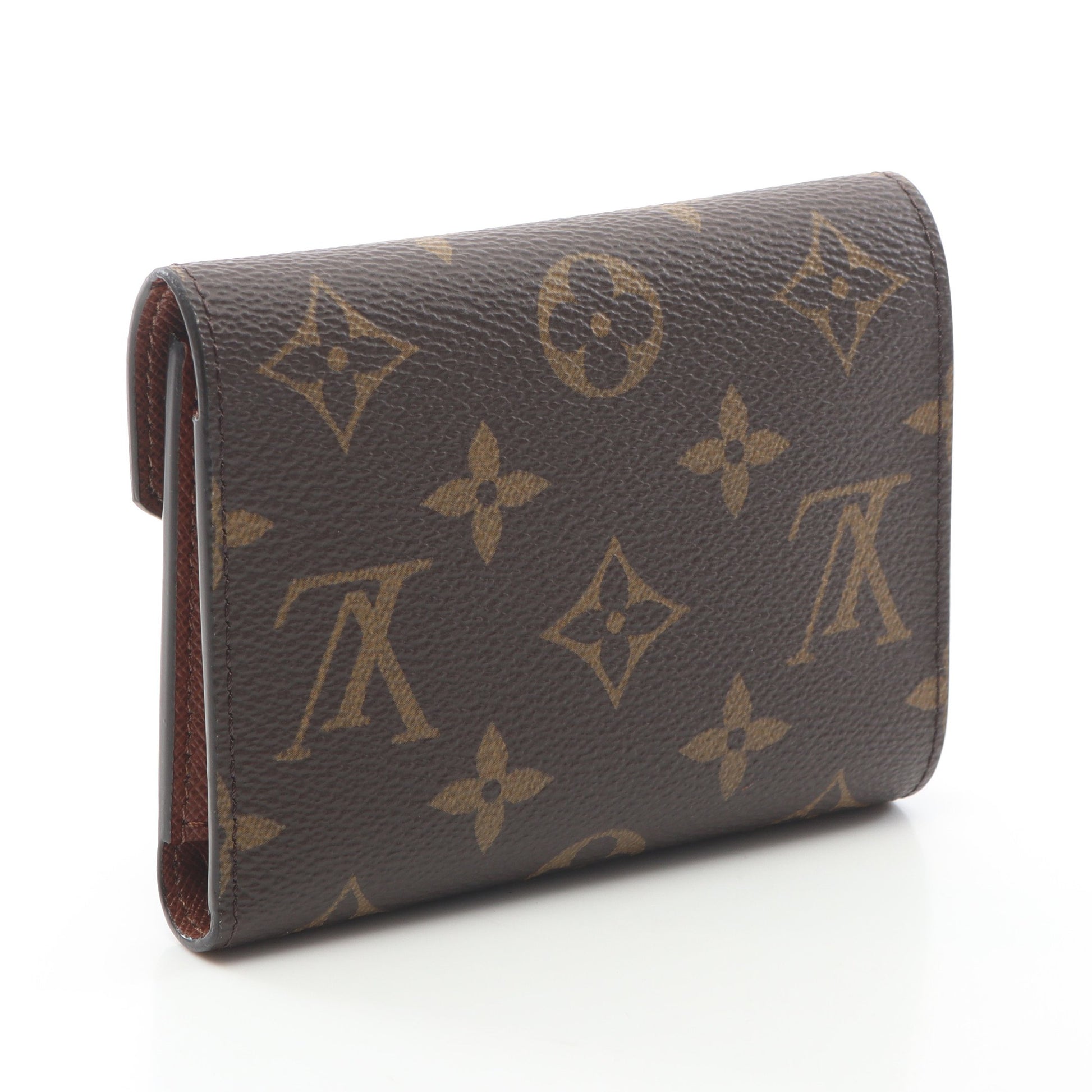 ポルトフォイユ ヴィクトリーヌ モノグラム 三つ折り財布 PVC ブラウン ルイヴィトン 財布・小物 LOUIS VUITTON