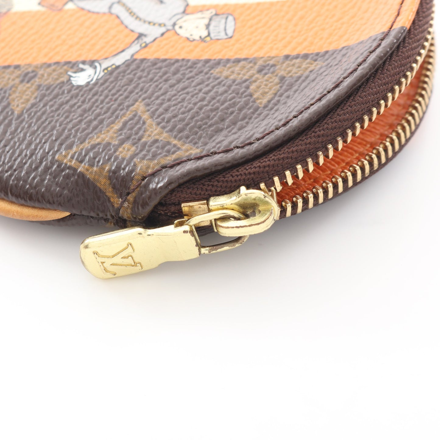 ポルトモネ ロン モノグラムグルーム コインケース PVC レザー ブラウン オレンジ マルチカラー ルイヴィトン 財布・小物 LOUIS VUITTON