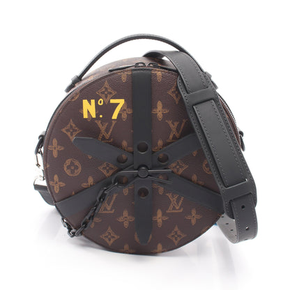 ホイールボックス モノグラム 2WAY ハンドバッグ PVC レザー ブラウン ブラック ルイヴィトン バッグ LOUIS VUITTON