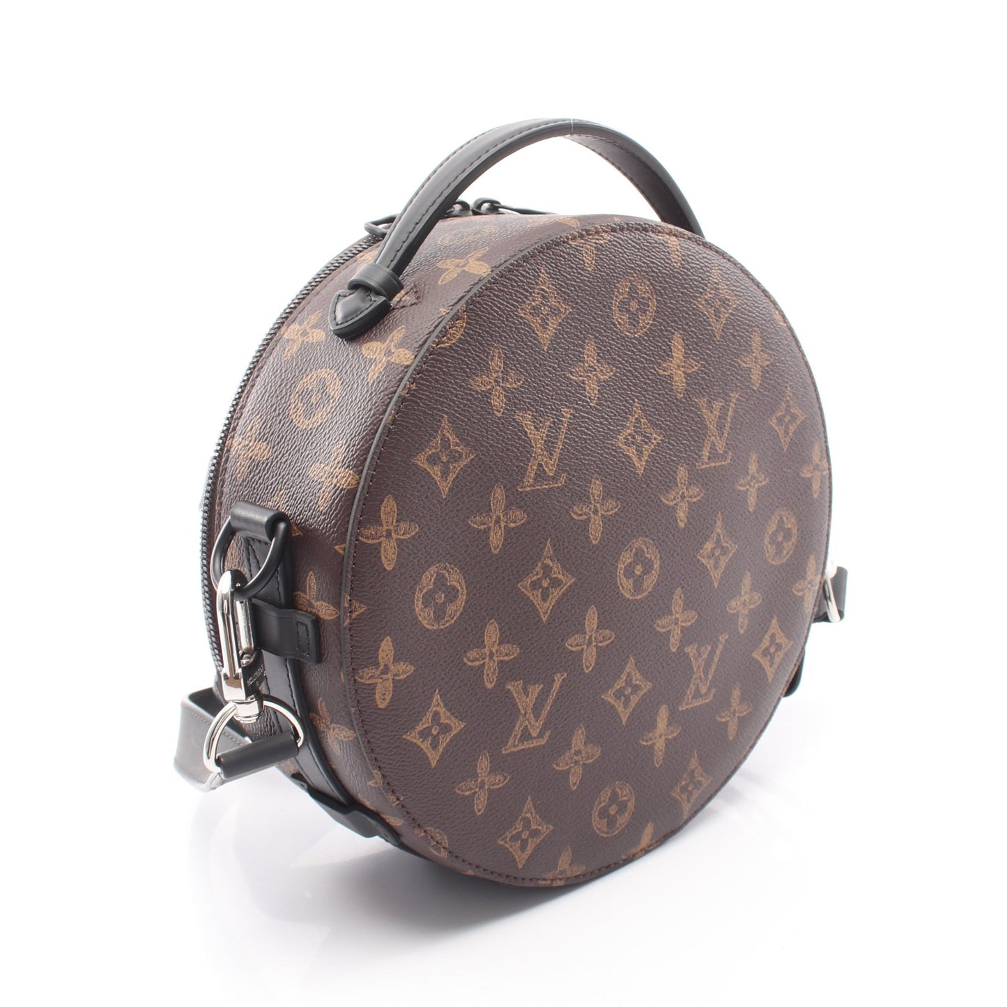 ホイールボックス モノグラム 2WAY ハンドバッグ PVC レザー ブラウン ブラック ルイヴィトン バッグ LOUIS VUITTON