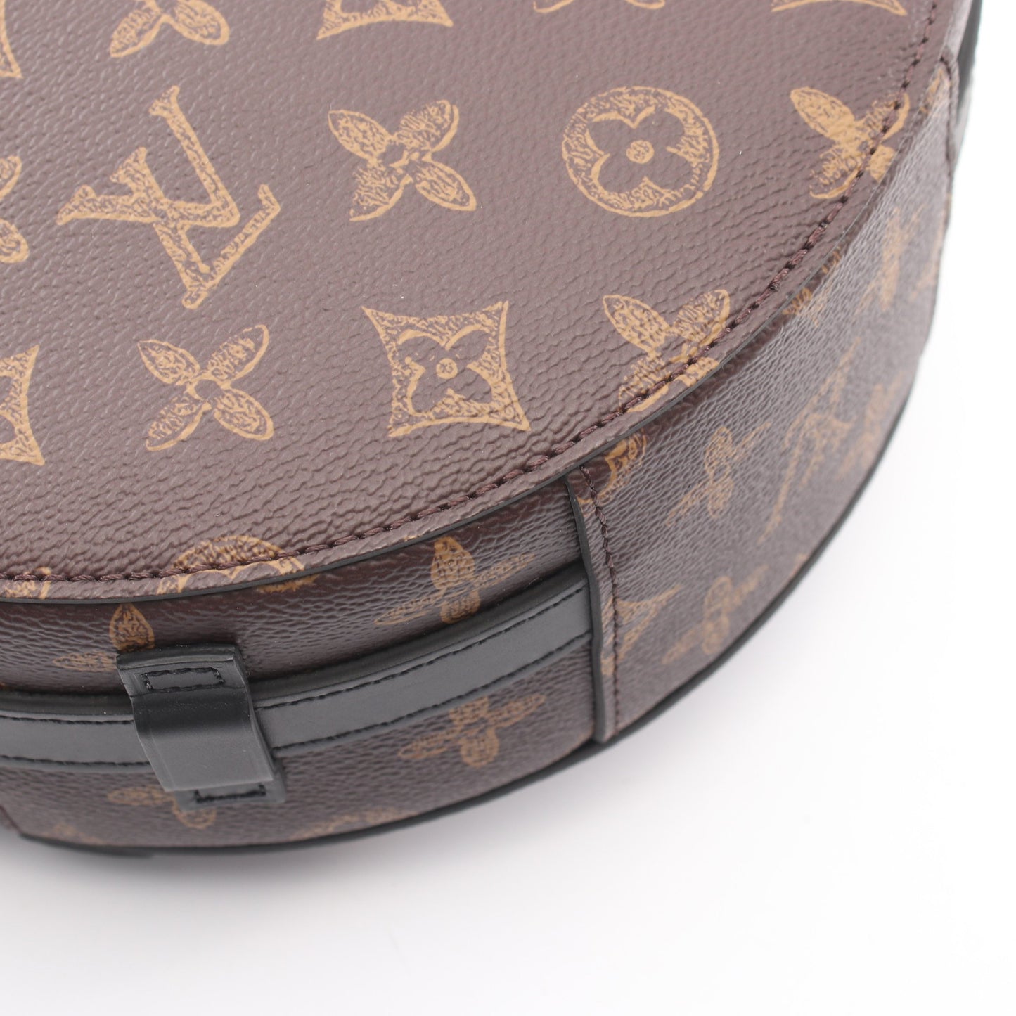 ホイールボックス モノグラム 2WAY ハンドバッグ PVC レザー ブラウン ブラック ルイヴィトン バッグ LOUIS VUITTON