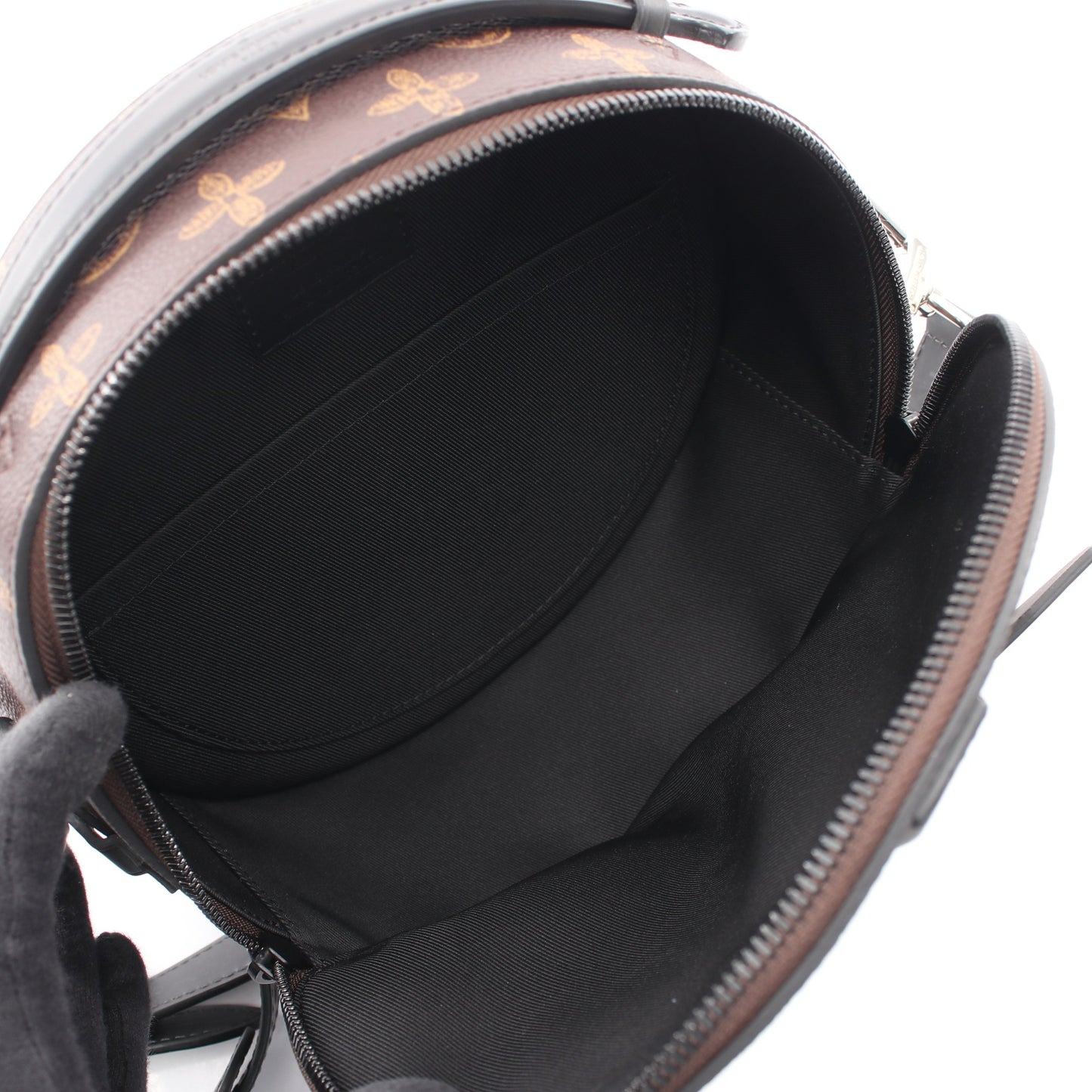 ホイールボックス モノグラム 2WAY ハンドバッグ PVC レザー ブラウン ブラック ルイヴィトン バッグ LOUIS VUITTON