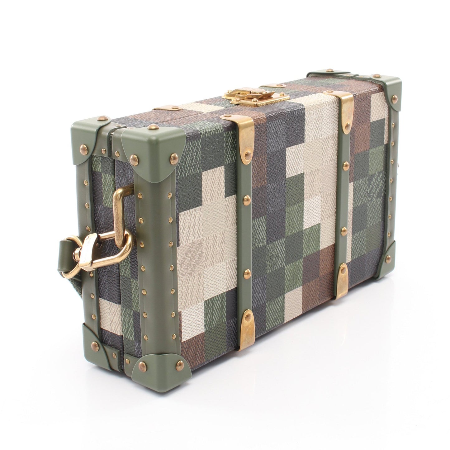 ネオ ウォレット トランク ダモフラージュ ショルダーバッグ PVC レザー カーキグリーン マルチカラー ルイヴィトン バッグ LOUIS VUITTON