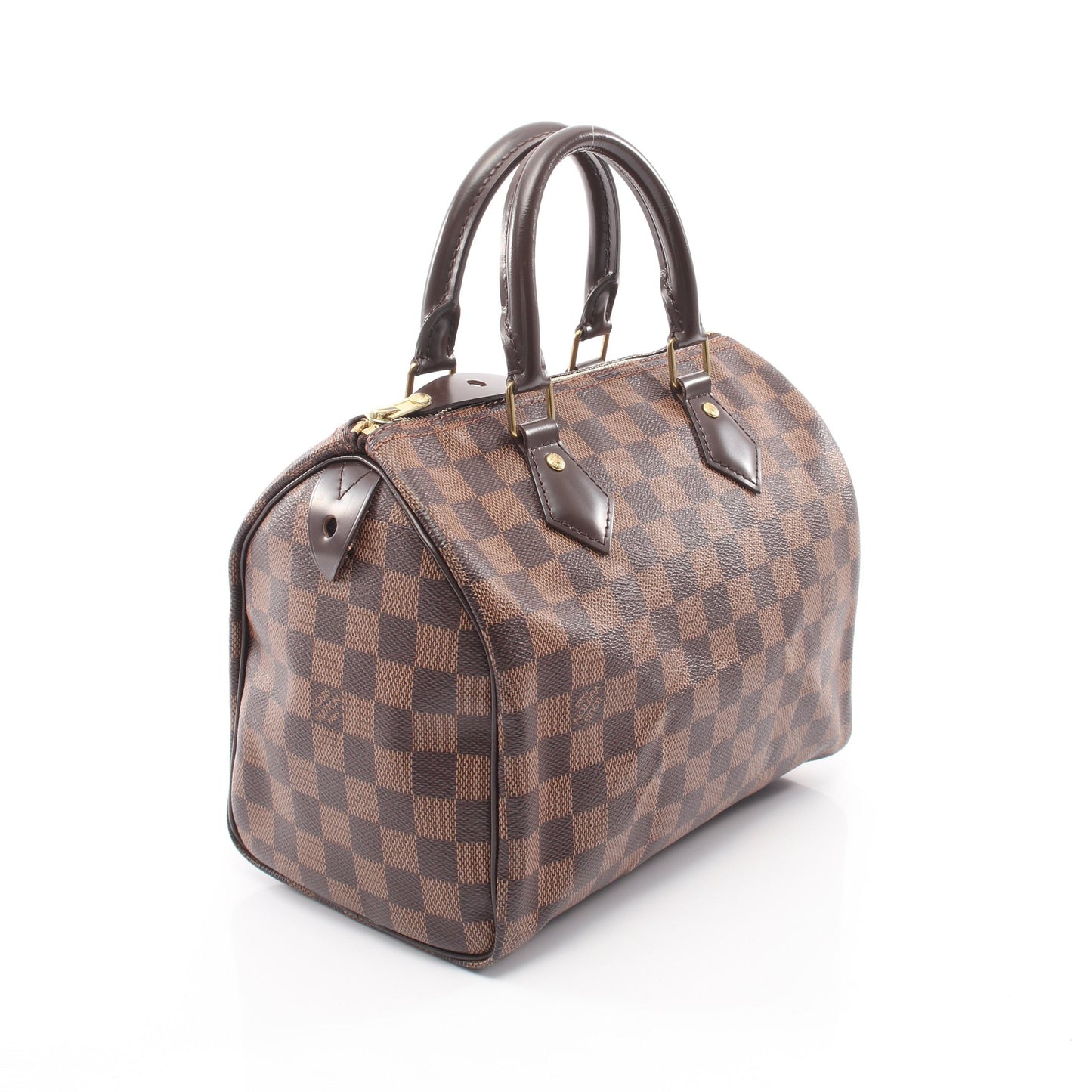 スピーディ25 ダミエエベヌ ハンドバッグ PVC レザー ブラウン ルイヴィトン バッグ LOUIS VUITTON