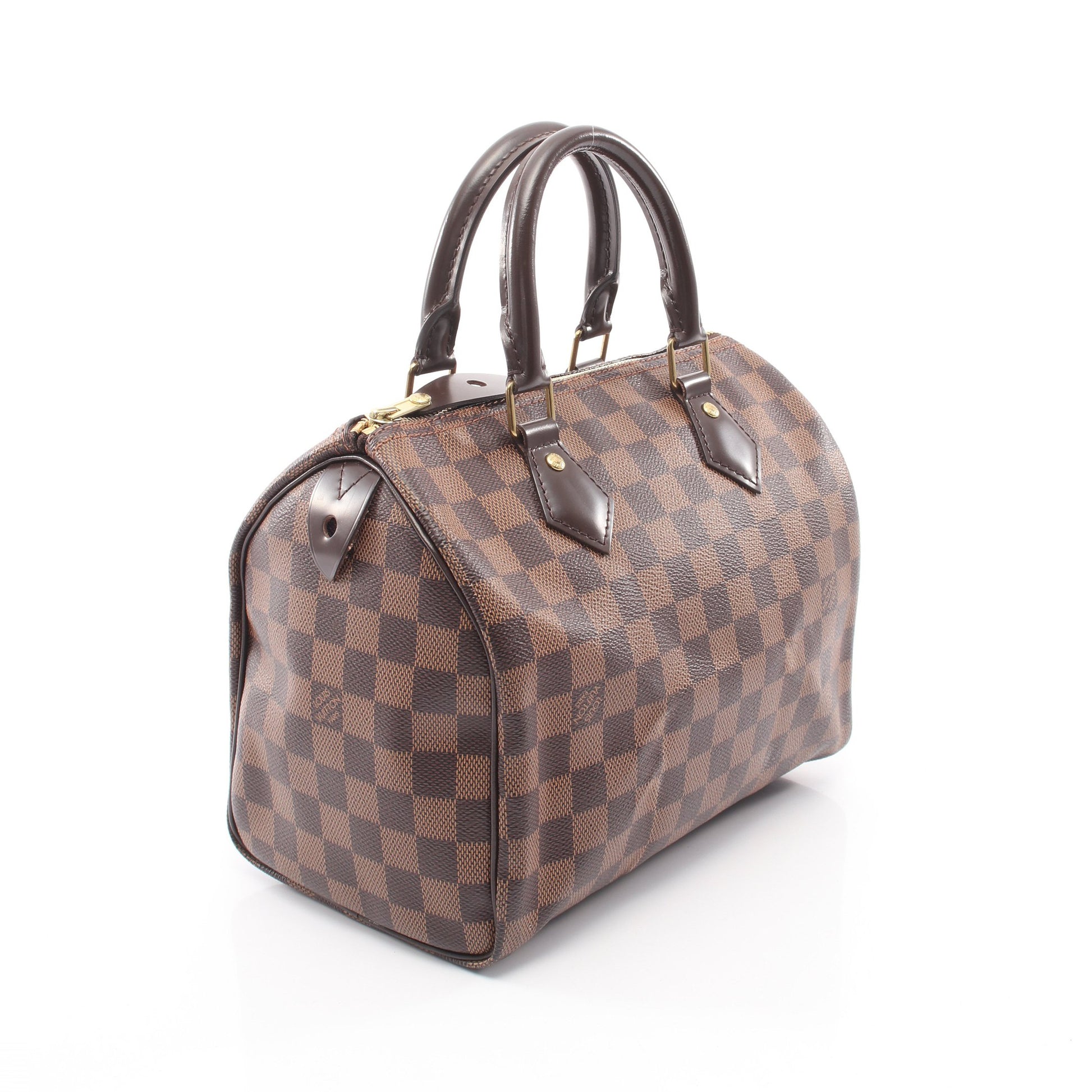 スピーディ25 ダミエエベヌ ハンドバッグ PVC レザー ブラウン ルイヴィトン バッグ LOUIS VUITTON