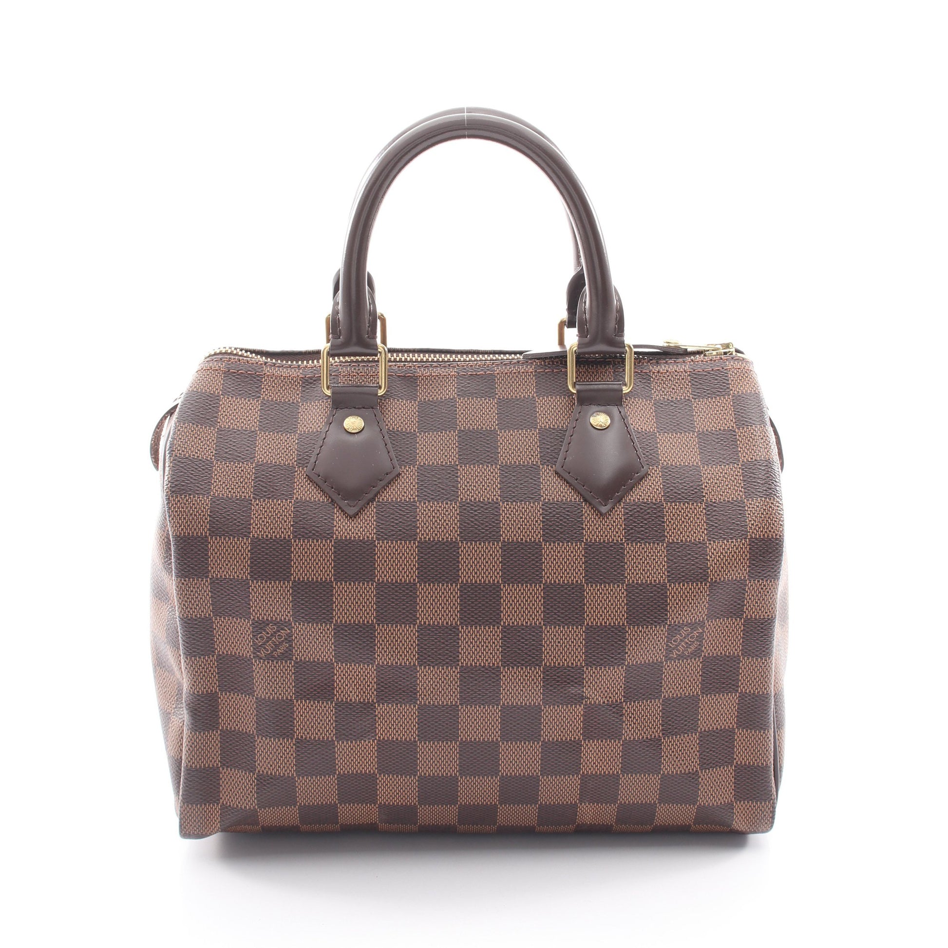 スピーディ25 ダミエエベヌ ハンドバッグ PVC レザー ブラウン ルイヴィトン バッグ LOUIS VUITTON