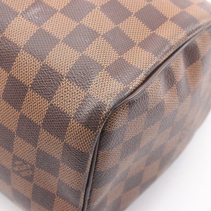 スピーディ25 ダミエエベヌ ハンドバッグ PVC レザー ブラウン ルイヴィトン バッグ LOUIS VUITTON