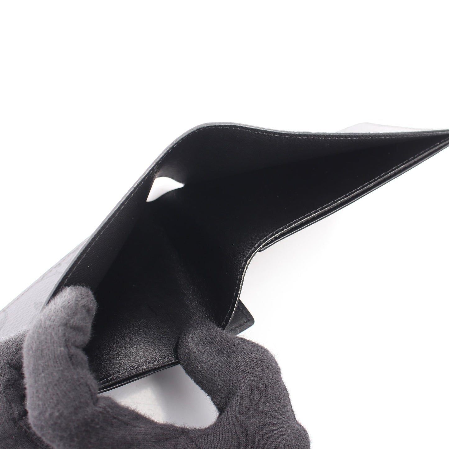 ポルトフォイユ スレンダー モノグラムエクリプスリバース 二つ折り財布 札入れ PVC グレー ルイヴィトン 財布・小物 LOUIS VUITTON
