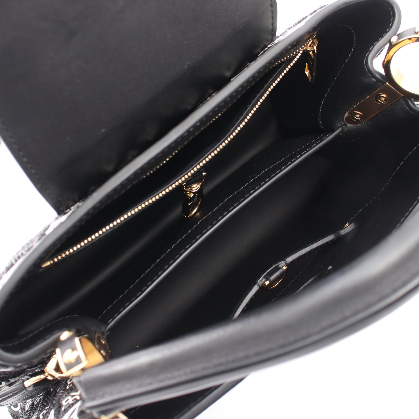 カプシーヌMM Since1854 ノワール 2WAY ハンドバッグ レザー ブラック ルイヴィトン バッグ LOUIS VUITTON