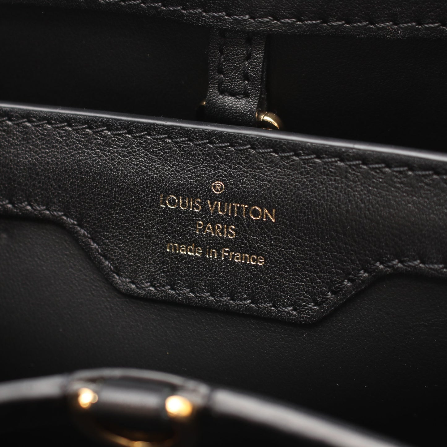 カプシーヌMM Since1854 ノワール 2WAY ハンドバッグ レザー ブラック ルイヴィトン バッグ LOUIS VUITTON