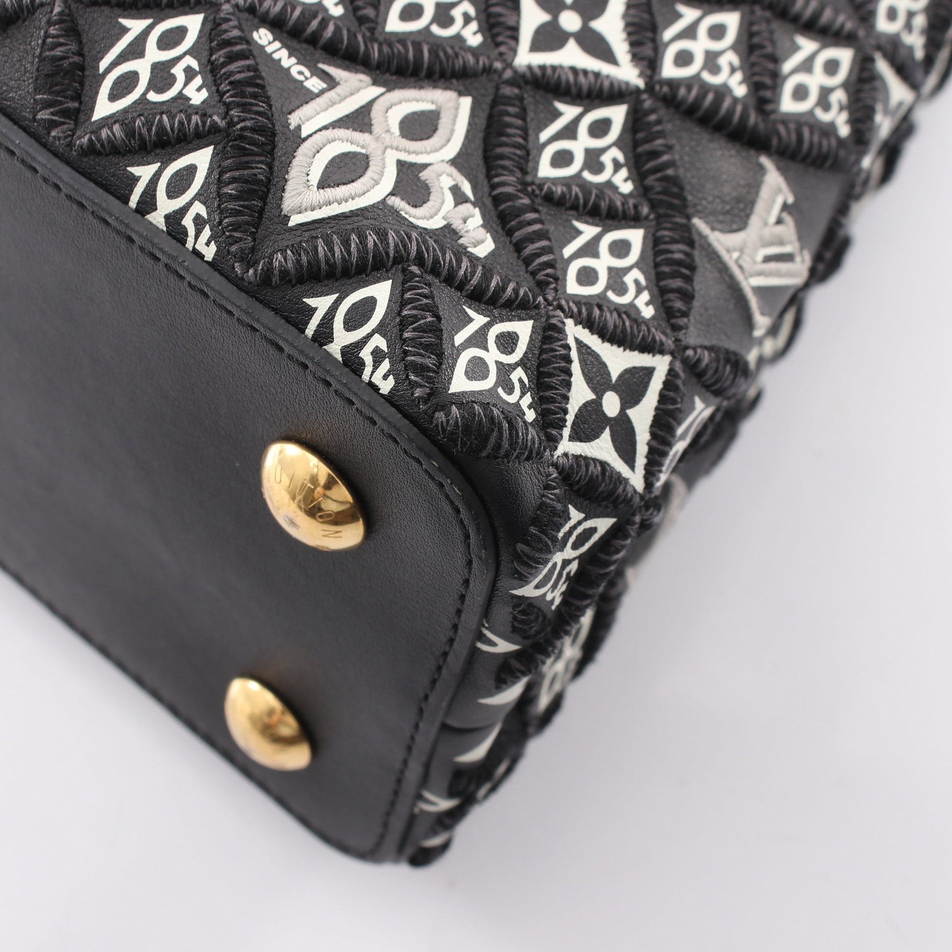 カプシーヌMM Since1854 ノワール 2WAY ハンドバッグ レザー ブラック ルイヴィトン バッグ LOUIS VUITTON